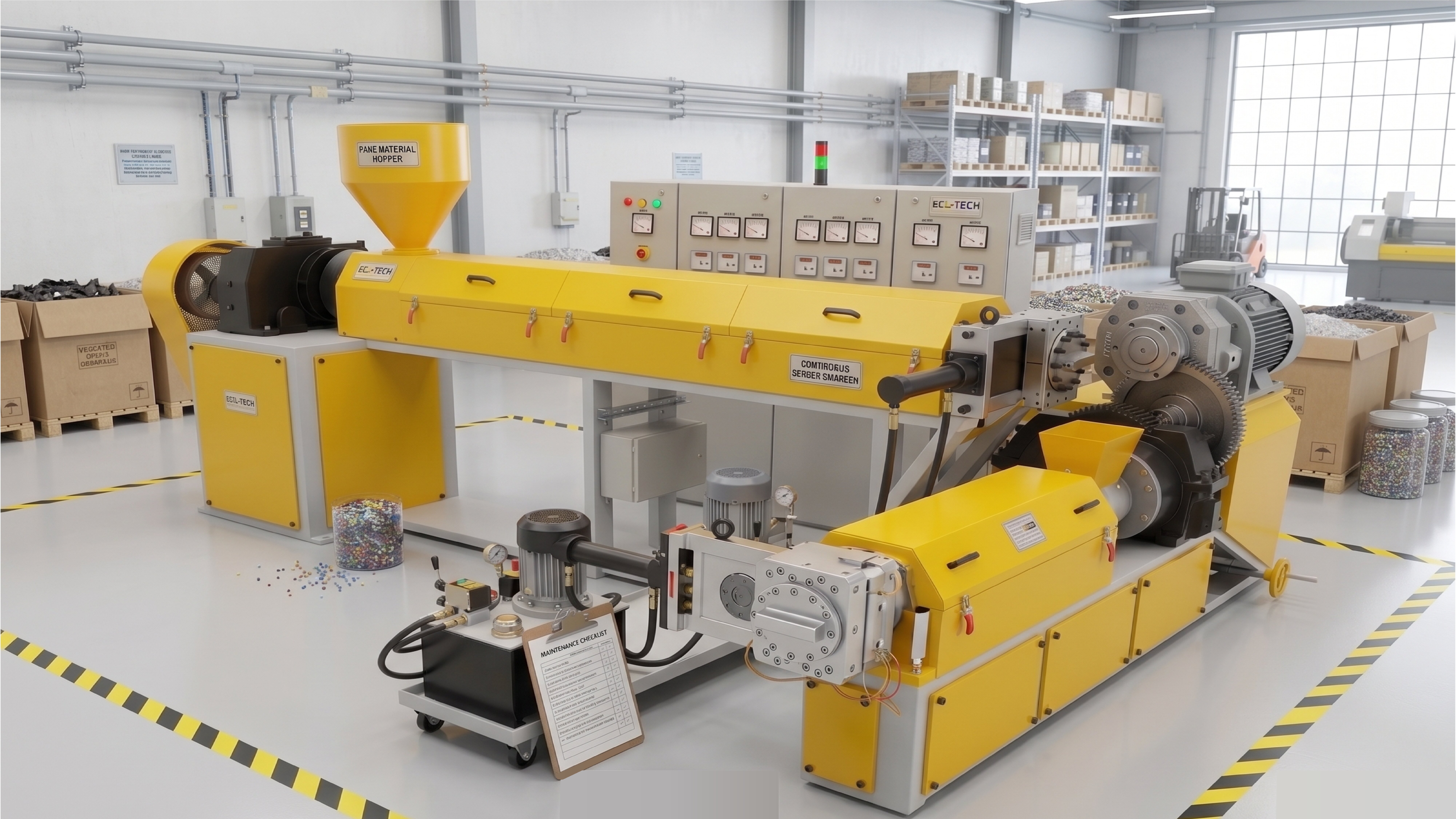Mother baby recycling plant machine