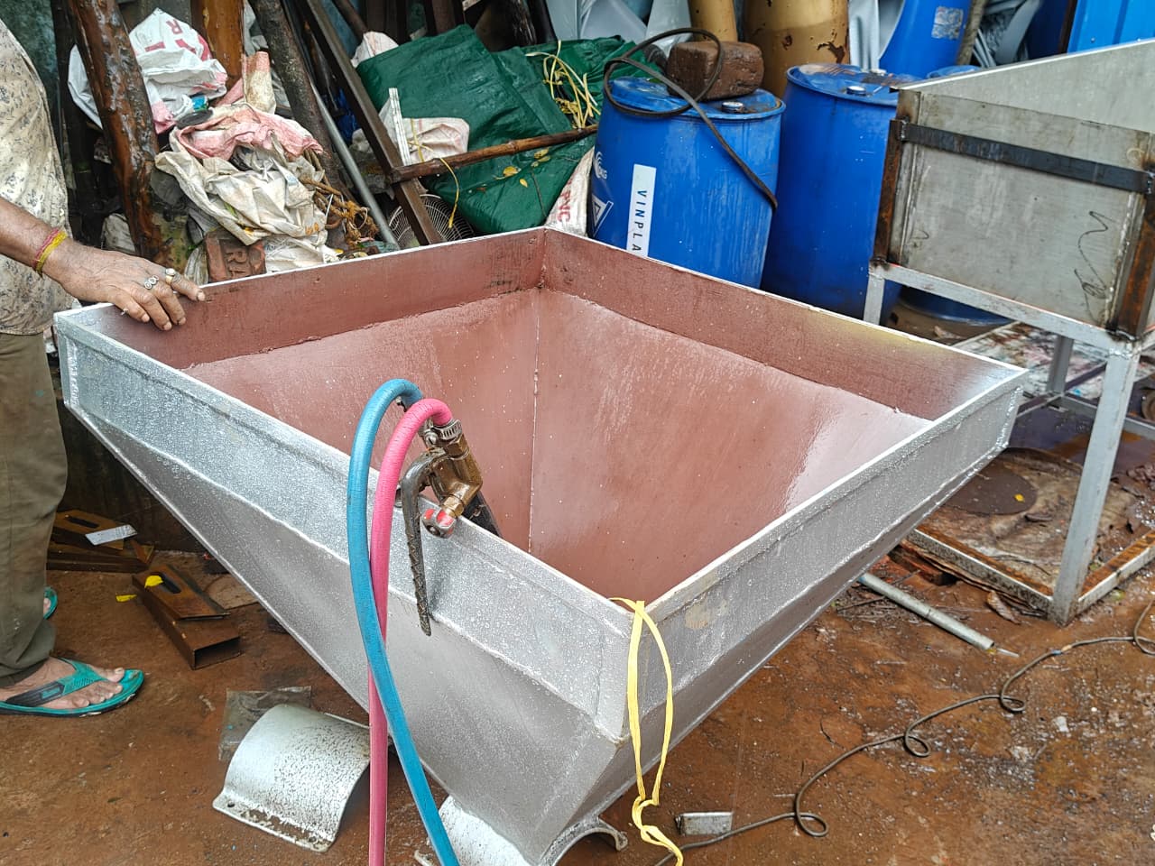 Work in Factory in gallery